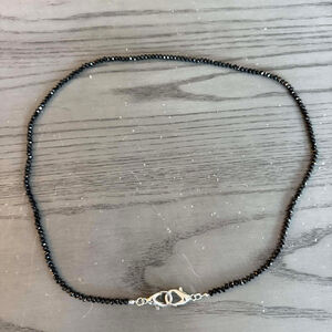 Women's Unbranded Black Beaded Necklace One Size